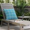 Blue Performance Pet Friendly Diamond Geometric Print Upholstery Fabric by The Yard - SKU: Belize Lagoon